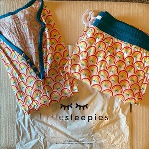 Little Sleepies Primary Rainbow Ladies Pajama Set 🌈